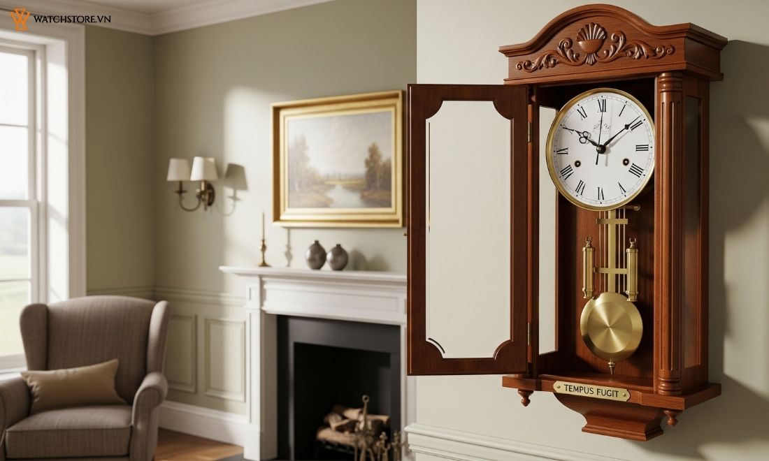 Vị trí treo đồng hồ quả lắc hợp phong thủy mang tài lộc 2 Vị trí treo đồng hồ quả lắc hợp phong thủy