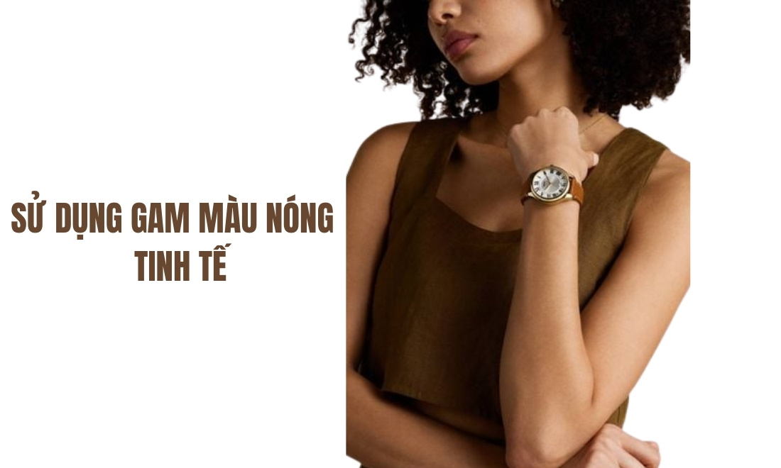 Dùng màu nóng quyền lực qua nét chấm phá tinh tế