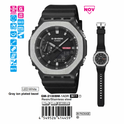 Ảnh sản phẩm Casio 49.3 x 44.4 x 11.8 mm/ 71g Nam GM-2100BM-1ADR