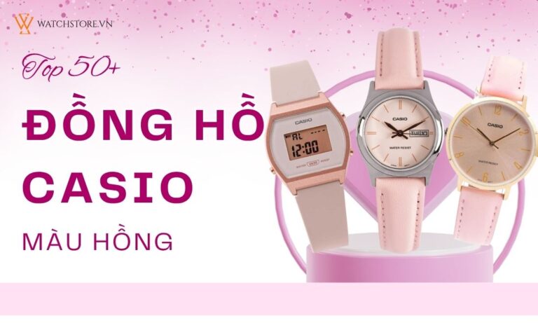 dong ho casio mau hong