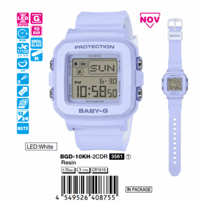 Ảnh sản phẩm Casio 39mm Nữ BGD-10KH-2CDR